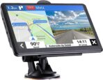 7 Inch Car GPS Navigator with 2025 USA Maps, Voice Turn-by-Turn Guidance, Lane Assistance, Speed and Red Light Warning for Vehicles,GPS Satellite Navigator with Free Lifetime Map Update,