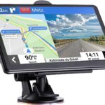 7 Inch Car GPS Navigator with 2025 USA Maps, Voice Turn-by-Turn Guidance, Lane Assistance, Speed and Red Light Warning for Vehicles,GPS Satellite Navigator with Free Lifetime Map Update,