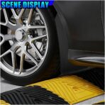 Craedli 4PCS Universal Car Mud Flaps Set, Flexible Bendable Mudguard Automotive Front & Rear Splash Guards with Screws, Vehicle Exterior Protection Accessories for SUV, Truck, Pickup, Off-Road (Black) - Image 5