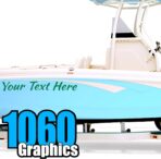 Custom Vinyl Boat Numbers & Letters (Two Decals) Marine Lettering Stickers - Image 24