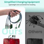 Travel Essentials for iPhone iWatch Charger, 3 in 2 USB Cable for iWatch/iPhone Charger/L Port, Beach Vacation Essentials USB C Cord Compatible with iWatch 10-1/iPhone 17-11/PS/Galaxy/Car, 2Pack 5FT - Image 5