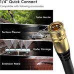 Pressure Washer, Power Washer with 500ml Foam Cannon, 4 Quick-Connect Nozzles, High Pressure Cleaner for Car Washing, Driveway, Patio, Deck, Bright Green - Image 6