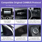 Road Top 10.25" Linux Car Multimedia Screen for Mercedes Benz CLA GLA Class C117/ X117/X156 2013-2015 Year with NTG4.5/4.7, Support Wireless CarPlay Android Auto Use OEM Bluetooth Calling - Image 6