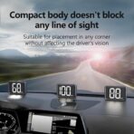 GPS Digital Speed Meter with MPH, Car Head Up Display for All Cars, USB Cable Plug & Play - Image 3