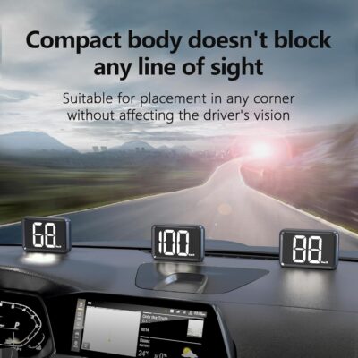 GPS Digital Speed Meter with MPH, Car Head Up Display for All Cars, USB Cable Plug & Play - Image 3