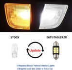 EASY EAGLE LED Interior Car Lights for Honda-Accord-2003-2012: 12 Piece Kit White LED Light Bulbs - Super Bright 6000K + Install Tool - Image 2