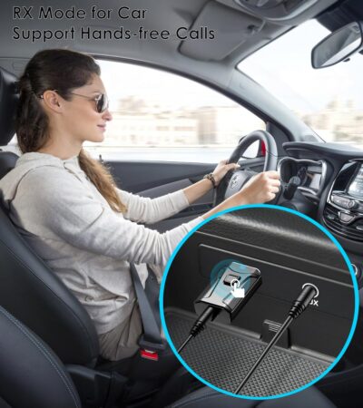 Tsnam USB Bluetooth Adapter for Car, Bluetooth Transmitter Receiver Plug & Play, 3.5mm AUX Wireless Audio Adapter for TV, Headphone, PC, Stereo - Image 2