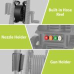 5000 Max Adjustable PSI Pressure Washer,2.5 Max GPM Power Washer with 33 FT Retractable Hose Reel, Stainless Steel Lance, 500ml Foam Cannon, 4-Nozzle Set, Washer for Cars, Fences, Patios - Image 8