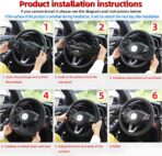Zipelo Elastic Stretch Car Steering Wheel Cover, Leather Breathable Vehicle Steer Wheel Protective Guard, Anti-Slip Automotive Steer Wheel Protector Accessories, Universal for Most Cars (Black) - Image 4