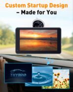 7” Wireless Apple CarPlay & Android Auto Screen - Portable Car Display with AirPlay, Screen Mirroring, FM/AUX Audio, Easy to Install, Convenient Upgrade for Older Cars, Families, Commuters - Image 4