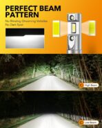 OXILAM 9005 9006 LED Bulb Combo HB-3 HB-4 Bulbs, 70000LM 120W, Ultra-Bright, 5 Min Quick Install, 70000H Lifespan, No Flicker, 99% Compatibility - Image 5