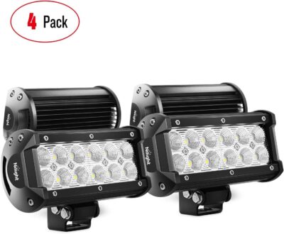 Nilight - 4PCS 36W 6.5 Inch Flood LED Light Bar Off Road Super Bright Driving Fog Boat Driving LED Work Light for Jeep - Image 9