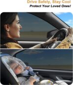 ECOZEN Car Window Sunshade for 2024-2025 2026 Toyota Tacoma Accessories - 4 Pcs Pack Side Sun Shade Magnetic Sunshade Insulate Heat & UV with Breathable Mesh - 2024-2026 Tacoma Double Cab Only - Image 7