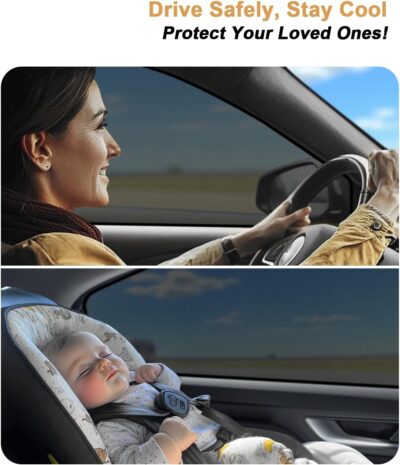 ECOZEN Car Window Sunshade for 2024-2025 2026 Toyota Tacoma Accessories - 4 Pcs Pack Side Sun Shade Magnetic Sunshade Insulate Heat & UV with Breathable Mesh - 2024-2026 Tacoma Double Cab Only - Image 7