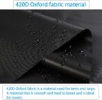 Half Car Cover All Weather Car Body Cover for All Season Sunshade Cover Snow Cover Waterproof 420D Oxford Fabric (Fit MPV/SUV) - Image 2