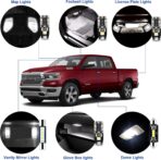 EASY EAGLE LED Interior Car Lights for 2019-2021-Dodge Ram-1500-2500-3500: 12 Piece Kit White LED Light Bulbs - Super Bright 6000K + Install Tool - Image 3