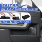 Car Front Seat Cover: Waterproof & sweatproof, fits all cars/SUVs/trucks. Ideal for gym, sports & beach. 3-layer non-slip, easy machine wash. Shields seats from stains & wetness. (Black, 1Pcs) - Image 5