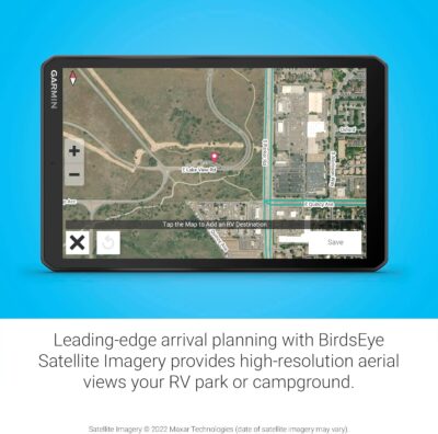 Garmin RV 895, Large, Easy-to-Read 8” GPS RV Navigator, Custom Routing, High-Resolution Birdseye Satellite Imagery, Directory of Parks and Services, Landscape or Portrait View Display - Image 5