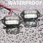 4 PACK License Plate Light, 12V 6-SMD LED License Plate Lamp Taillight for Truck SUV Trailer Van, Step Courtesy Lights, Dome/Cargo Lights - Image 7