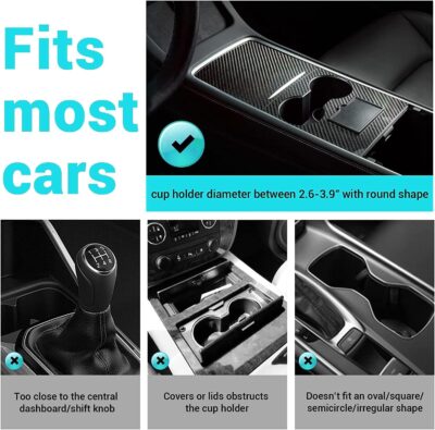 Larger Cup Holder Tray, 10 inch Car Food Tray for Eating, Detachable 3 in 1 Car Cup Holder Expander and 360° Rotating Car Cup Holder Tray Table with Phone Holder, Road Trip Essentials - Image 6