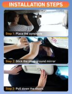 EcoNour Windshield Sunshade Compatible for Jeep Compass 2017-2023 2024 2025, Sun Visor for Front Windshield & Window Sun Shade Cover, UV Heat Blocker & Protector, Car Accessories - Image 5