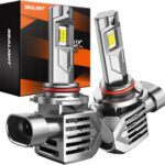 SEALIGHT 9005 Fog Bulbs 60000LM 130W 2024 Edition, Wireless 9005 HB3 LED Bulb for Powersports & ATVs, 6500K Wireless 10 Years Lifespan Powersports Accessory Lights, Pack of 2