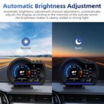ARTILAURA OBD2+GPS Dual Mode Smart Gauge, OBD2 GPS Head-Up Display (HUD) - Driving Data Monitor (Speed, RPM, Fuel, Temp) | Fault Code Scanner, Alerts, 10 Interface | 2 Installation Ways for Cars - Image 5