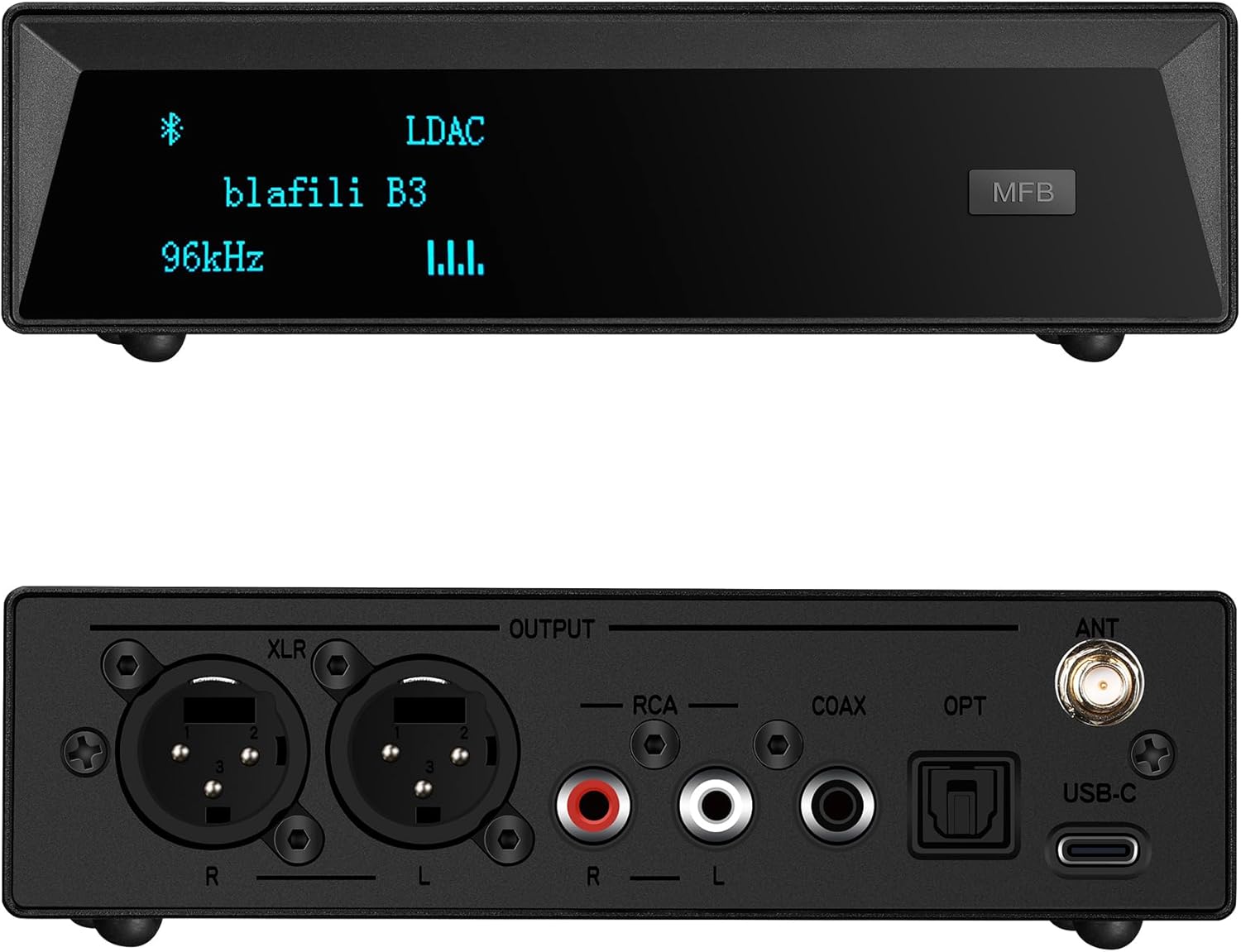 71js01Q7OOL._AC_SL1500_.jpg B3 Professional XLR Bluetooth v5.1 Music Receiver, LDAC & aptX HD Streamer, Built-in ESS DAC, Analog RCA, Digital Optical and COAXIAL Outputs, for Audio Mixer, DJ Speakers & PA System - Image 1