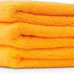 Chemical Guys Automotive Microfiber Drying Chamois Gold 3 Pack Extra Absorbent Car Drying Cloths for Streak Free Paint Glass and Smooth Exterior Surfaces 24 x 16 Inches