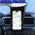Car Smartphone Sunshade, Foldable Anti-Glare Cell Phone Sun Protection Umbrella, Universal High Elasticity Skeleton Auto Smartphone Heat-Insulating Sun Cover Accessory for Most Cars (Silver) - Image 3