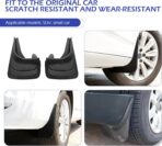 2PCS Car Mud Flaps, Anti-Scratch & Anti-Collision Vehicle Mud Flaps, Front Rear Tire Splash Guards, Universal for Most Cars, Trucks, SUVs (Black) - Image 6