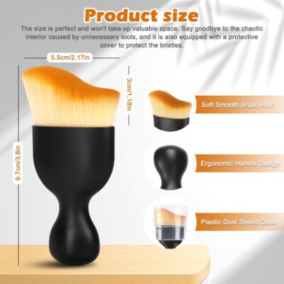 Car Interior Duster Detail Brush Cleaning Kit, Soft Microfiber Towels Dashboard Air Vent Crevice Dusting Detail Cleaner Interior Accessories Tools for Car Decoration Auto Truck SUV RV - Image 3