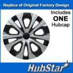 Hubcap Replacement for Toyota Corolla 2020-2022, Prius 2019-2022, 15-inch Replica Wheel Cover (1 Piece) - Image 2