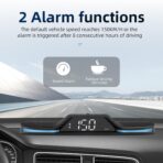 GPS Digital Speedometer for Car MAIMEIMI Head Up Display for Car HUD Speedometer MPH 5V with Compass, Time, Fatigue Driving Reminder, Overspeed Alarm for All Vehicle - Image 4