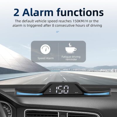 GPS Digital Speedometer for Car MAIMEIMI Head Up Display for Car HUD Speedometer MPH 5V with Compass, Time, Fatigue Driving Reminder, Overspeed Alarm for All Vehicle - Image 4