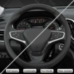 West Llama Customized Auto Car Steering Wheel Cover for Chevy 14.5-15 inches, Steering Wheel Cover for Chevrolet (Black - Standard Size) - Image 5
