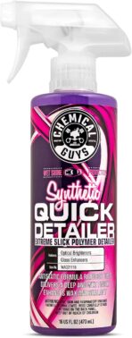 Chemical Guys Synthetic Quick Detailer – High Gloss Quick Detailer Spray, Safe for Cars, Trucks, SUVs, Motorcycles and RVs, Remove Dust, Fingerprints & Smudges, Enhances Shine & Protection, 16 fl oz