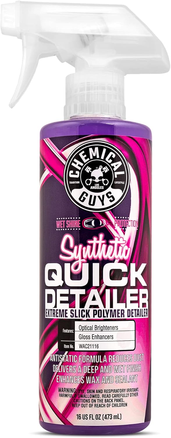71kQmMx3-LL._AC_SL1500_.jpg Chemical Guys Synthetic Quick Detailer – High Gloss Quick Detailer Spray, Safe for Cars, Trucks, SUVs, Motorcycles and RVs, Remove Dust, Fingerprints & Smudges, Enhances Shine & Protection, 16 fl oz - Image 1