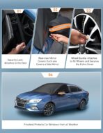 AstroAI Car Windshield Snow Cover, Windshield Cover for ice and Snow, Frost Windshield Cover for Ice, 2*Removal Side Mirror Protector, Windproof UV Sunshade Cover for Cars, SUVs, Vans - Image 7