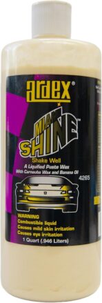 Ardex Miami Shine One Step Car Wax 32 oz - Professional Car Detailing - Easy On/Off Application - Heat & Salt Resistant