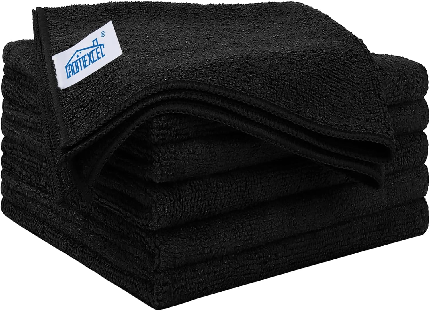 71kZdpdTBvL._AC_SL1500_.jpg HOMEXCEL Black Microfiber Cleaning Cloth 6 Pack, 12.5 x 12.5 inch Microfiber Towels for Cars, Ultra Absorbent Car Washing Cloth, Lint Free Streak Free Cleaning Rags for Car, Kitchen, and Window - Image 1