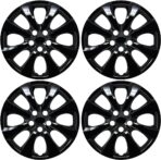 Hubcap Replacement for Toyota Corolla 2020-2025, 16-inch Replica Wheel Cover (Set of 4) Gloss Black