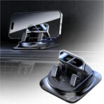 Car Dashboard Phone Holder 360° Rotatable,Portable Anti-Slip Car Phone Holder Horizontal & Vertical Place,Strong Self-Adhesive Dashboard Cell Phones Holders Cars Accessories