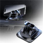 Car Dashboard Phone Holder 360° Rotatable,Portable Anti-Slip Car Phone Holder Horizontal & Vertical Place,Strong Self-Adhesive Dashboard Cell Phones Holders Cars Accessories