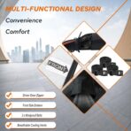 10-Layer for Chevy Camaro Car Cover Waterproof All Weather for Automobiles, Outdoor Full Exterior Covers Soft Cotton Lining with Door Zipper, Fit for Chevy Camaro 2010-2025 - Image 4