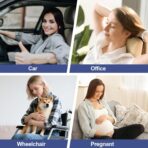 BYMECOST Lumbar Support Pillow for Car, Memory Foam Car Seat Back Support Pillow for Driving, Back Cushion with Strap for Pain Relief, Ergonomic Back Cushion for Office Chair, Wheelchair (Black) - Image 7