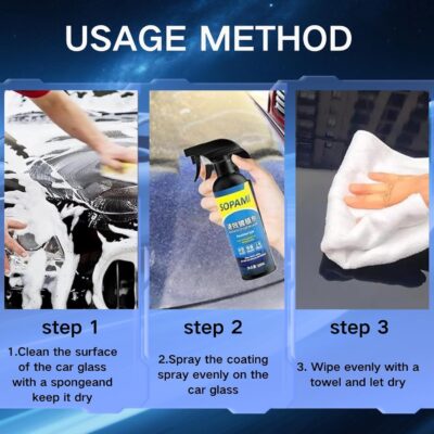 Sopami Ceramic Paint Sealant, Ceramic Coating Maximum Gloss & Shine ceramic wax, car coating spray Extremely Hydrophobic Ceramic Spray Coating for Cars, RVs, Motorcycles, Boats, and ATVs - Image 2