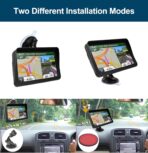 GPS Navigator for Car Truck RV, 9 Inch Touch Screen Latest 2026 Map, Real Voice Spoken Turn-by-Turn Direction Reminding Navigation System, Vehicle GPS with Speed and Red Light Warning, FM - Image 5