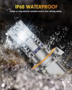 FAHREN Latest & Brightest 9007 led Bulbs, (1200%) 12X Brighter 80,000LM Ultra Brightness HB5 bulbs, 6500K Cool White, IP68 Waterproof, Plug-N-Play, Pack of 2, HID bulbs,1:1 Size Replacement - Image 6