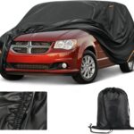 Heavy Duty Car Cover for Dodge Grand Caravan - Reinforced PU Coating,Waterproof 420D Oxford Fabric,All-Weather Protection Outdoor Car Cover, Breathable Design